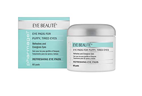 Pharmagel Complexe Eye Beaute Treatment Pads  Herbal Solution  Under Eye Bags and Puffy Eyes Treatment  Pads for Tired Swollen and Sagging Eyes  60 Count